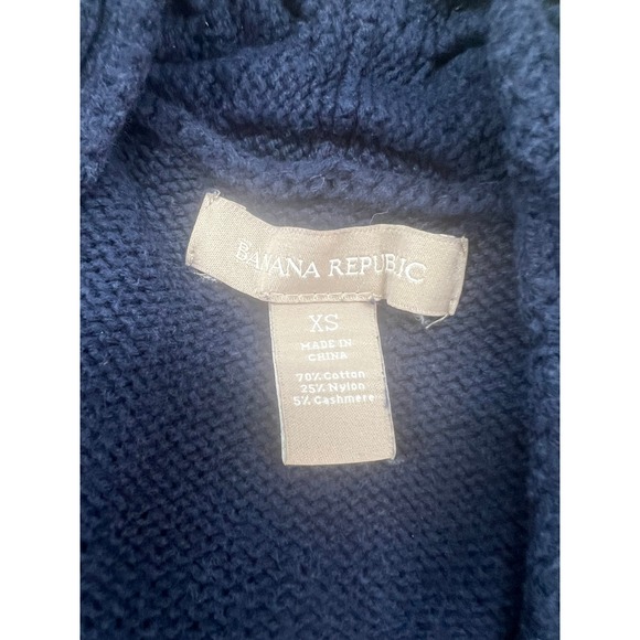 banana republic womens long sleeved blue cardigan sweater XL‎ - Picture 3 of 3